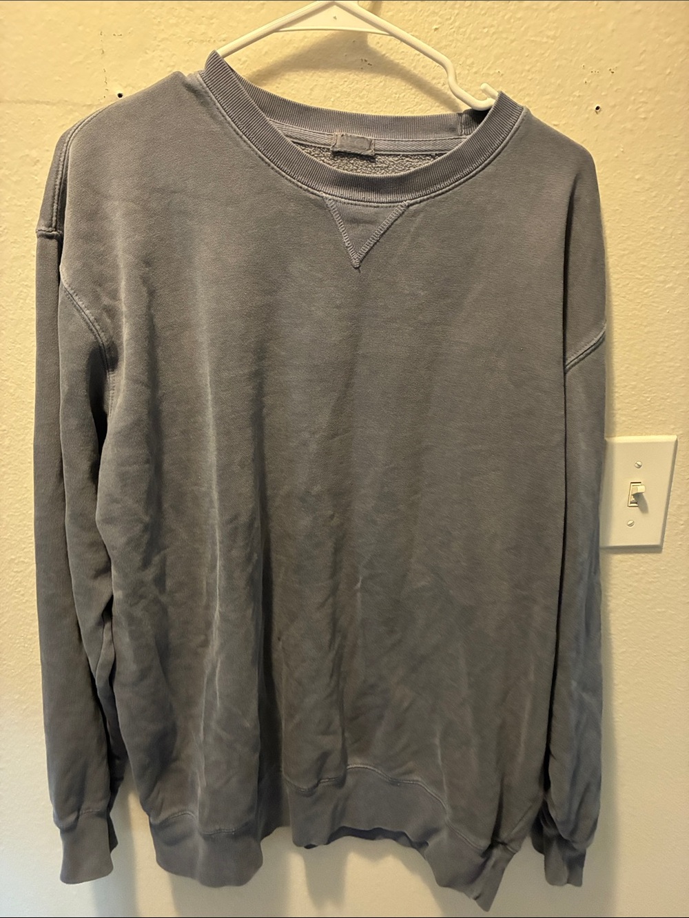 Brandy Melville Washed Gray Crewneck Sweatshirt
